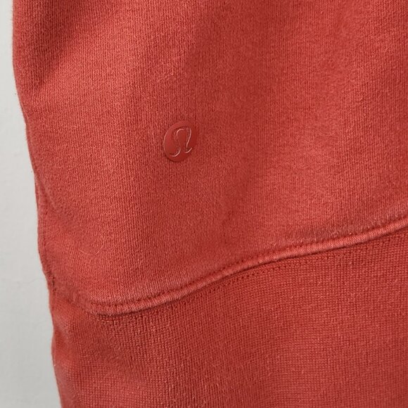 Lululemon Loungeful Hoodie Sweatshirt in Red Rock sz 10 - Picture 10 of 12